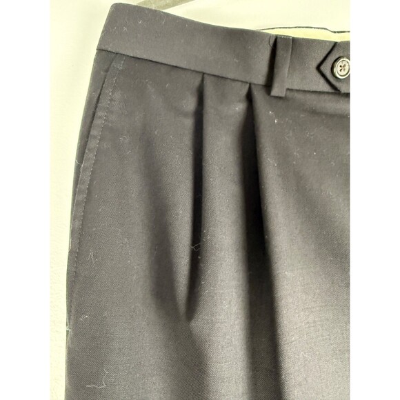 Lauren Ralph Lauren Wool cuffed Charcoal Pleated Dress Pants 34X34 - Picture 4 of 16